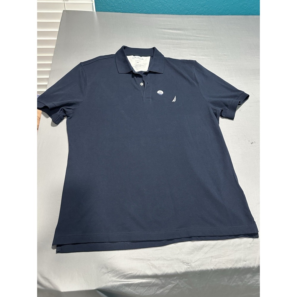 NWT Nautica Navtech Classic Fit Mens Performance Polo‎  Navy Blue 2XL